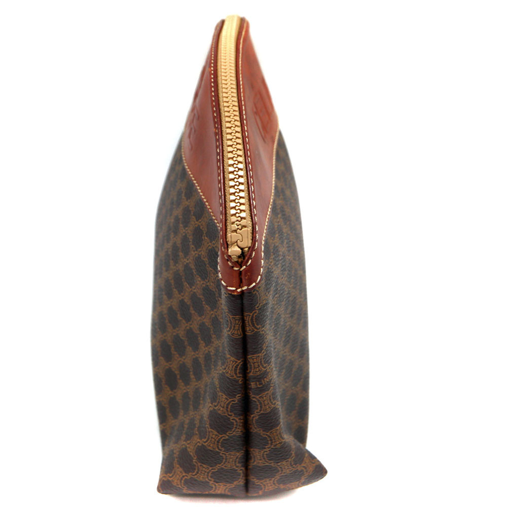 Celine Pattern Pouch Brown Macadam - image 3